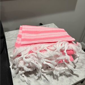 Set of 3 NEW Pink Turkish Cotton Beach Towel